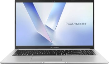 Ноутбук Asus Vivobook 15 M1502NAQ-BQ272 Ryzen 5 150 16Gb SSD512Gb AMD Radeon 660M 15.6" IPS FHD (1920x1080) без ОС silver WiFi BT Cam (90NB1842-M00M50