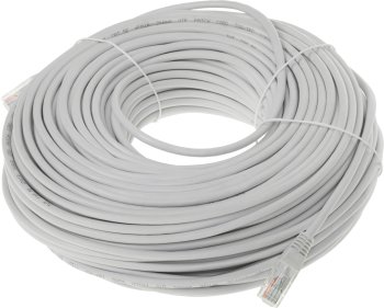 Кабель UTP Lanmaster TWT-45-45-50-GY UTP RJ-45 вил.-вилка RJ-45 кат.5E 50м серый ПВХ 26AWG