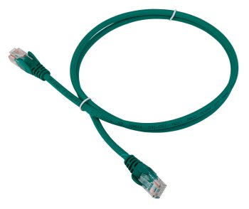 Кабель UTP Lanmaster LAN-PC45/U5E-2.0-GN UTP RJ-45 вил.-вилка RJ-45 кат.5E 2м зеленый LSZH (уп.:1шт)