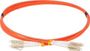 Кабель волоконно-оптический Lanmaster TWT-2LC-2LC/OM2-1.0 2x50/125 OM2 LC дуплекс-LC дуплекс 1м ПВХ оранжевый