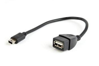 Кабель Gembird/Cablexpert AF/Mini-BM, 0.15м, пакет A-OTG-AFBM-002