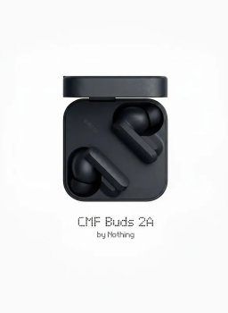 Наушники с микрофоном CMF Buds 2A беспроводные внутриканальные, темно-серые