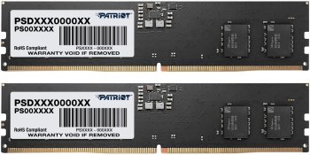 Оперативная память DDR5 2x32GB 5600MHz Patriot PSD564G5600K Signature Line RTL PC5-44800 CL46 DIMM 288-pin 1.1В Ret