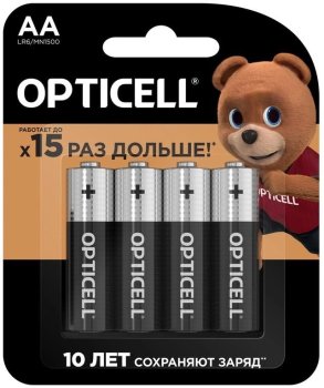 Батарейка Opticell Basic LR6 AA (4шт) блистер