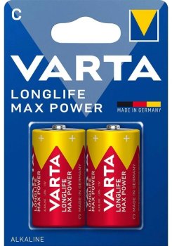 Батарейка Varta LongLife Max Power C (2шт) блистер
