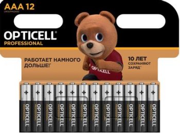 Батарейка Opticell Professional LR03 AAA (12шт) блистер