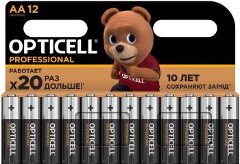 Батарейка Opticell Professional LR6 AA (12шт) блистер