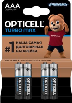 Батарейка Opticell Turbo MAX LR6 AAA (4шт) блистер