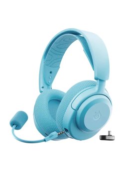 Наушники с микрофоном SteelSeries Arctis Nova 3XW Aqua USB Type-C + 3.5 мм Игровые беспроводные наушники, , синие