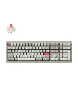 Клавиатура Keychron V6 Max Gateron Jupiter Red беспроводная механическая игровая, русская раскладка, Retro