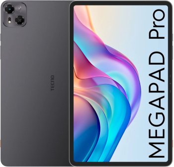 Планшетный компьютер Tecno MegaPad Pro T1201 G100 (2.2) 8C RAM8Gb ROM128Gb 12" IPS 2000x1200 4G Android 15 серый 13Mpix 5Mpix BT WiFi microSD 512Gb GP
