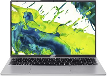 Ноутбук Acer Aspire Lite AL16-54P-763P Core i7 1355U 16Gb SSD512Gb Intel Graphics 16" IPS WUXGA (1920x1200) без ОС silver WiFi BT Cam 5100mAh (NX.DK6C