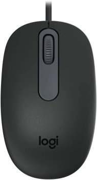 Мышь Logitech M86 черный оптическая 1000dpi USB для ноутбука (910-007661)