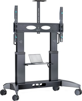 Стойка для телевизора Onkron TS2821 черный 70"-110" макс.145кг напольный мобильный