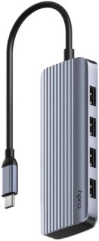 USB-разветвитель Cudy UH500 4порт. серебристый