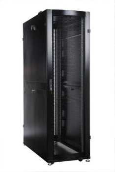 Шкаф серверный ЦМО (ШТК-СП-48.6.12-48АА-9005) напольный 48U 600x1130мм пер.дв.перфор. задн.дв.перфор.2-хст. 2 бок.пан. 1350кг черный 890мм 165кг 180гр