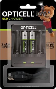 Зарядное устройство Opticell Turbo АА 2600 mAh AA/AAA 2600mAh (2шт) блистер