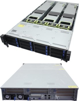Серверная платформа ASUS 2U RS720-E11-RS12U <90SF01Z1-M00270> (LGA4677, C741, 5xPCI-E, SVGA,12xHS NVMe,2x10GbLAN,32DDR5,2600W HS)