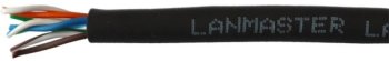 Кабель UTP Lanmaster LAN-5EUTP-HFLT-BK кат.5E UTP 4 пары 24AWG LSZH внутренний 305м черный