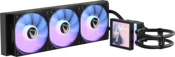 Система водяного охлаждения Formula Ice Jet Vision 360 ARGB Soc-AM5/AM4/1200/2066/1700/1851 черный 4-pin 1-27dB Al+Cu LCD 315W 2020gr Ret (ICE JET VIS