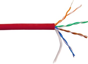 Кабель UTP Lanmaster LAN-5EUTP-HFLT-RD кат.5E UTP 4 пары 24AWG LSZH внутренний 305м красный