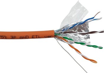 Кабель FTP Lanmaster LAN-5EFTP-HFLT-OR кат.5E FTP 4 пары 24AWG LSZH внутренний 305м оранжевый