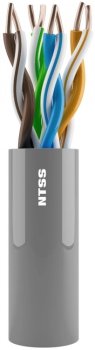Кабель UTP NTSS NTSS-IN-UUTP4-5E-LSZH-GY кат.5E U/UTP 4 пары 24AWG LSZH внутренний 305м серый
