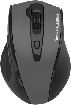 Мышь беспроводная A4Tech Fstyler FG55S Plus серый оптическая 1200dpi silent USB