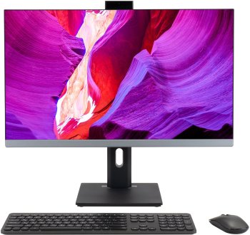 Моноблок Digma Pro Unity 27" Full HD i5 13500HX (2.5) 16Gb SSD512Gb UHDG 730 CR Windows 11 Pro GbitEth WiFi BT 90W клавиатура мышь Cam серый/черный 19