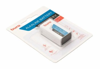 Батарейка Buro <1776134> (6LR61) 9V, щелочной (alkaline), типа "крона" <56042>