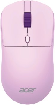Мышь беспроводная Acer OMR501 фиолетовый оптическая 1600dpi silent USB 4but (ZL.MCE11.017)