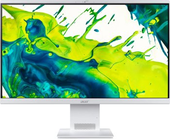 Моноблок Acer Aspire S27B-UGMTL-U 27" Full HD Core Ultra 7 155U (1.7) 16Gb SSD512Gb Arc graphics Eshell GbitEth WiFi BT 90W клавиатура мышь Cam белый