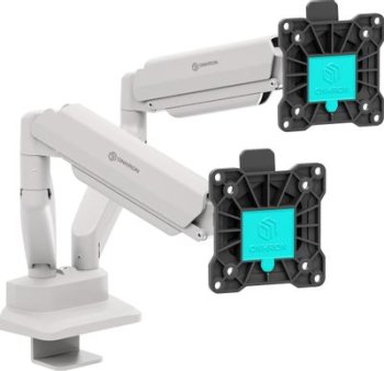 Кронштейн для мониторов Onkron G160 BW черный/белый 13"-32" макс.10кг настольный поворот и наклон верт.перемещ.