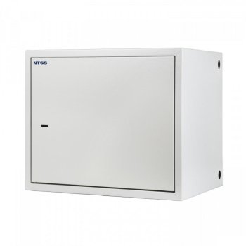 Шкаф NTSS настенный антивандальный распашной NTSS WAR 14U 600*500мм, 2 профиля 19, сварной, серый RAL 7035 NTSS-WAR14U6050