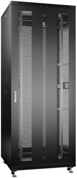 Шкаф серверный Cabeus (ND-05C-47U80/100-BK) напольный 47U 800x1000мм пер.дв.перфор. задн.дв.перфор. 800кг черный 900мм IP20