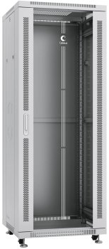 Шкаф коммутационный Cabeus (SH-05C-32U60/60) напольный 32U 600x600мм пер.дв.стекл металл 800кг серый 500мм 1610мм IP20