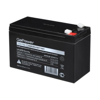 Аккумулятор для ИБП GoPower LA-1270 <00-00015323> (12V, 7Ah)