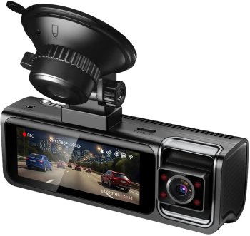 Автомобильный видеорегистратор TrendVision Phantom 3CH GPS черный 1440x2560 1440p 170гр. GPS SA230D