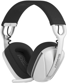 Наушники с микрофоном A4Tech Bloody GR285 белый 1.5м мониторные BT/Radio/3.5mm оголовье