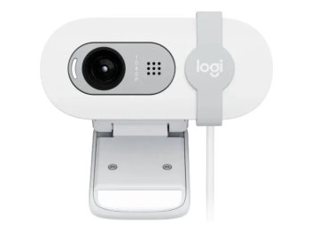 Веб-камера Logitech Brio 100/90/95 FHD с микрофоном, белая