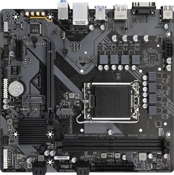 Материнская плата Gigabyte B760M E Soc-1700 INTEL B760 2xDDR5 mATX AC`97 8ch(7.1) GbLAN RAID+VGA+HDMI+DP