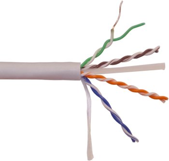 Кабель UTP Lanmaster LAN-6EUTP-HFLT-BK кат.6 UTP 4 пары 23AWG LSZH внутренний 305м серый
