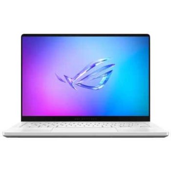Ноутбук Asus ROG Zephyrus G14 GA403GM-SY020 [90NR0QL2-M000V0 ] Platinum White 14" { OLED Ryzen AI 9 465(2Ghz)/32768Mb/1024PCISSDGb/RTX 5060(8192Mb) /D