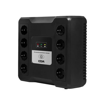 Источник бесперебойного питания CBR CRYSTAL CTL-1000 [Line Interactive, 1000 VA / 600 W 8 x EURO, 8 с резервированием и фильтрацией, Breaker] (CTL-100