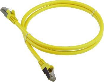 Кабель FTP LANMASTER LSZH FTP кат.6, 1.0 м, желтый
