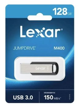 Накопитель USB LEXAR JumpDrive M400 128 ГБ , USB Type-A, LJDM400128G-BNBNG, серебряный