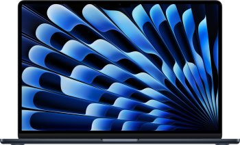 Ноутбук Apple MacBook Air A3448 M5 10 core 16Gb SSD512Gb/10 core GPU 15.3" Liquid Retina (2880x1864) macOS midnight WiFi BT Cam (MDVH4LL/A)