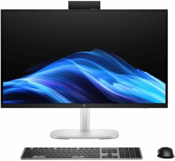 Моноблок HP EliteStudio 8 G1i 27" QHD Core Ultra 7 265 (2.4) 32Gb SSD1Tb RTX5060 8000Mb без ОС GbitEth WiFi BT клавиатура мышь Cam серебристый 2560x14