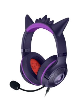 Наушники с микрофоном Razer Kraken Kitty V2 - Pokémon Gengar Ed. USB Type-A Игровые проводные наушники, , фиолетовые