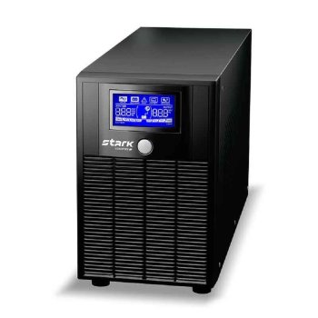 Источник бесперебойного питания STARK SC 1000 LI {1000ВА/600Вт, Line-Interactive, на пол, 140-300В, 4хЕВРО, Чистый синус, SNMP, AS400, БЕЗ АКБ - внешн